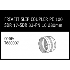 Marley Polyethylene Friafit Slip Coupler 280mm - T680007